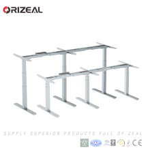 Bureau de travail orientable Orizeal, bureau debout réglable en hauteur, bureau surélevé (OZ-ODKS055D-3)